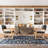 Grishilde Oriental Machine Woven Polyester Area Rug in Blue-91894787