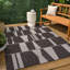 Tapis intérieur / extérieur noir / crème Olesia-1603646034