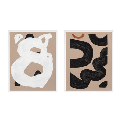 Free Form 6&10. Set Of 2 Painting by Andrea Stokes