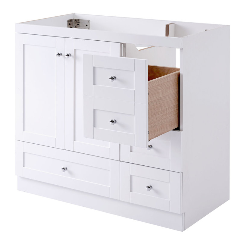 36"  Bathroom Vanity(Sink Not Included), White