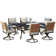Tansi All Steel Detachable Main Dining Set Of Seven Pieces With Rectangular Dining Table And Cushion