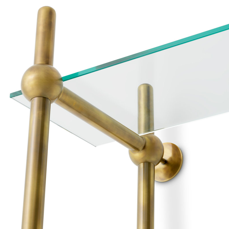 Wall Cabinet Monforte Vintage Brass Finish