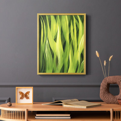 Blades of Grass I, reproduction encadrée - bois massif