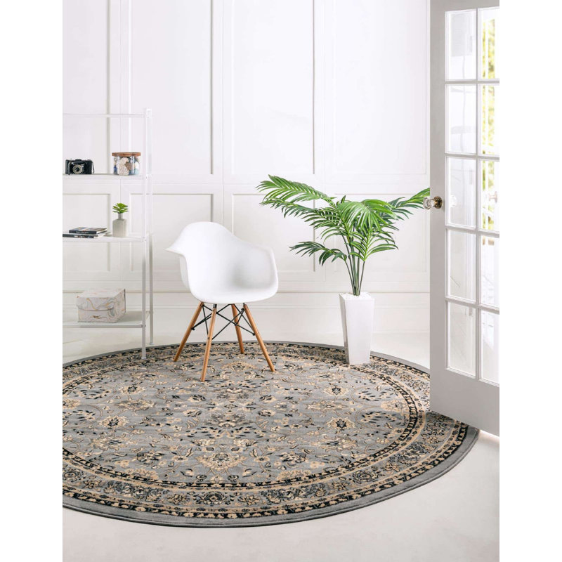 Zayandeh Oriental Indoor Rug, Round 3'3"