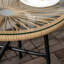 Round Glass Iron Outdoor Side Table - 50 cm W 50 cm D