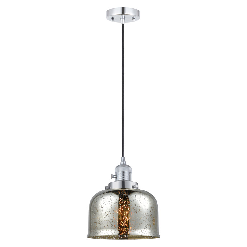 Franklin Restoration - Amberlynn - Mini-luminaire suspendu à 1 lumière - Interrupteur marche / arrêt - Ampoule DEL