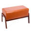 Tabouret en bois rembourré Mid Century-296692394