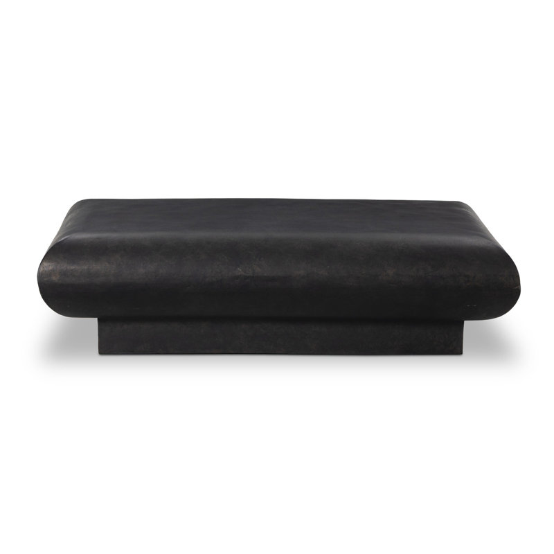 Ambra Outdoor Rectangular Coffee Table-Distressed Bronze