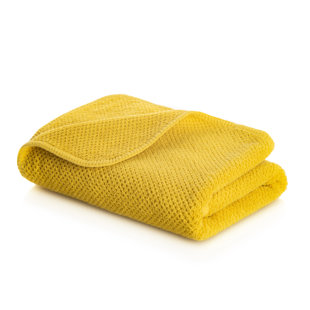 Thirsty Towels, Cotton, Fluffy Waffle Weave, Honeycomb Design, Bath  Towel, Full Size, Golden Yellow