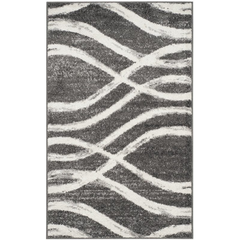 Parkinson Power Loom Rug, Grey/White, Rectangle 122 x 183 cm
