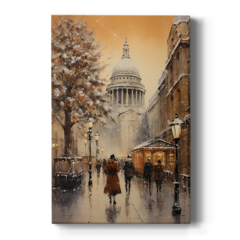 Art de Noël des Fêtes de Noël - galerie sur mesure Cavas, H 48 po x l 32 po