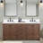 Souther 72" Double Bathroom Vanity with Top-118101681-118101682
