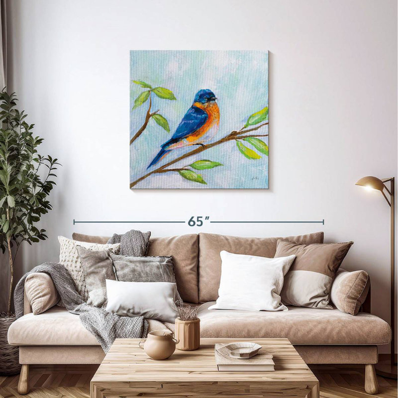 Brampt Bluebird On Branch