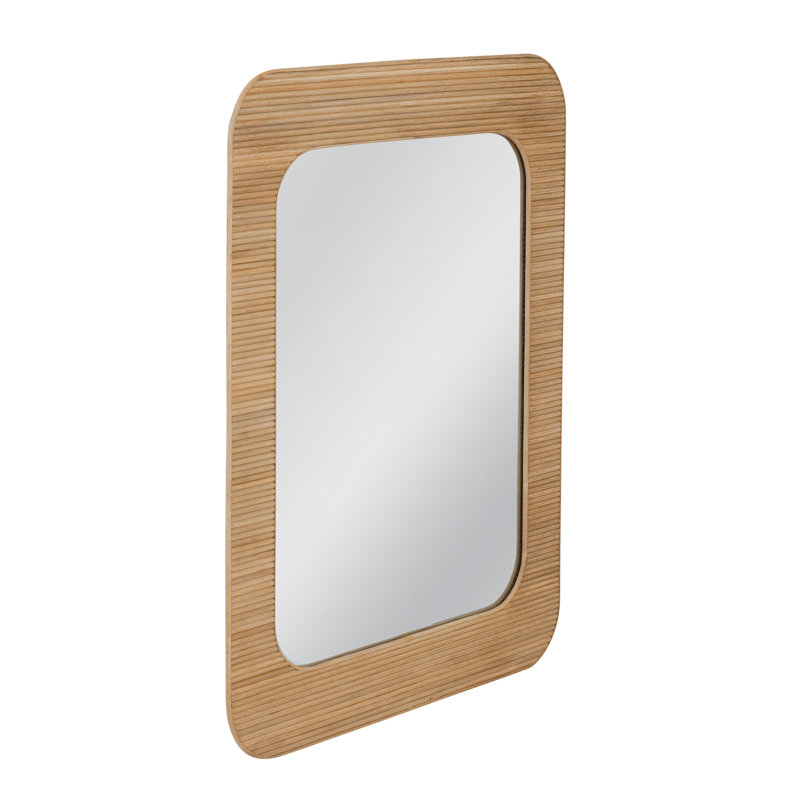 Odessa 50" Rattan Rectangular Wall Mirror