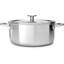 KitchenAid Multi-Ply Stainless Steel Litre Casserole with Lid-72874308-72874309