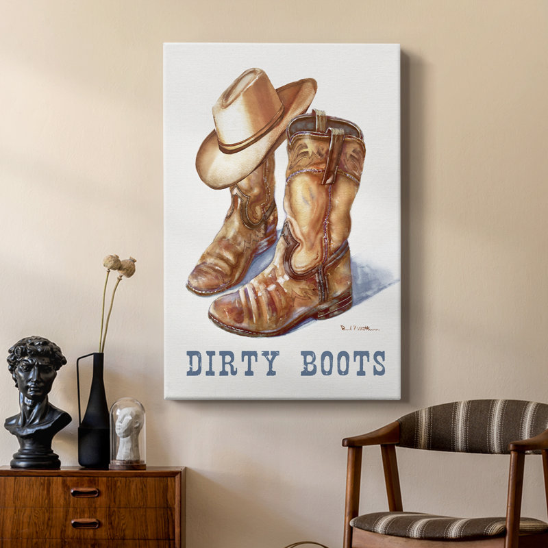 Bottes sales - galerie Cavas sur mesure, H 48 po x l 32 po