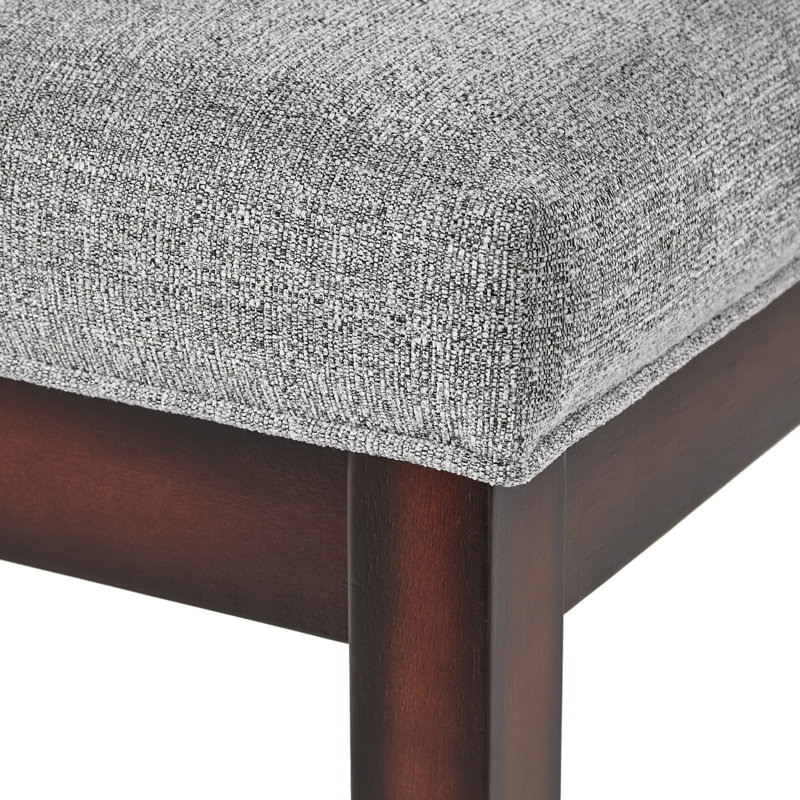 Lareau Upholstered Bench, Gray