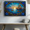 Reproduction d'art sur toile, voilier, coucher de soleil, océan