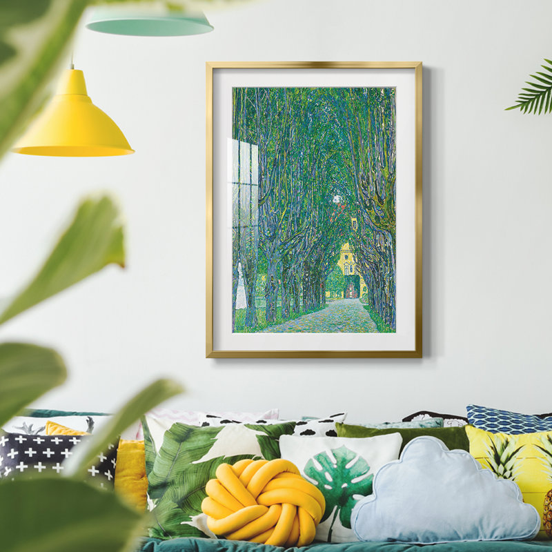 Gustav Klimt VI -Framed Print, Gold