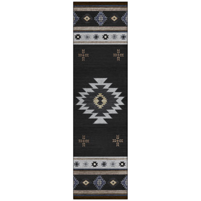 Bilyeu Washable Southwestern Indoor / Outdoor Rug