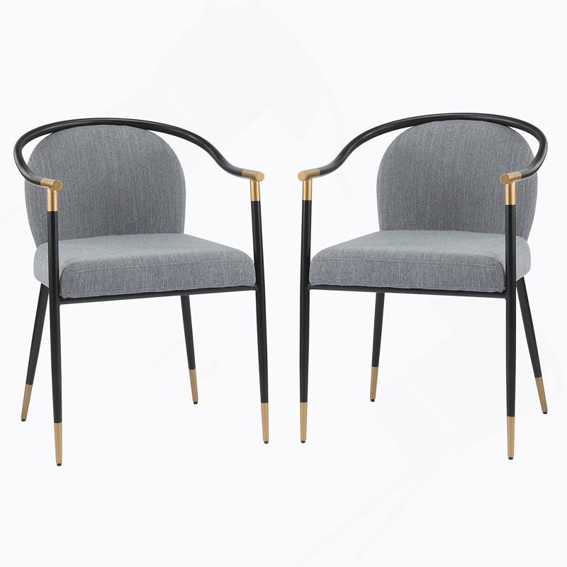 Chaise rembourrée Modern, Gris