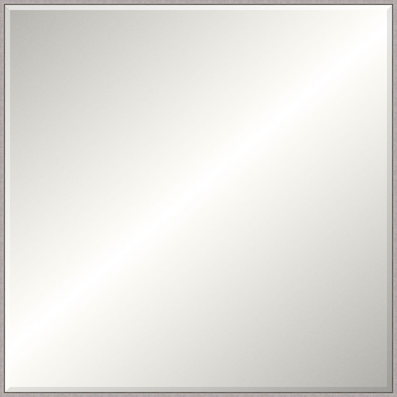 Floater 4 Solid Wood Beveled Mirror, Square, 49.5" x 49.5"