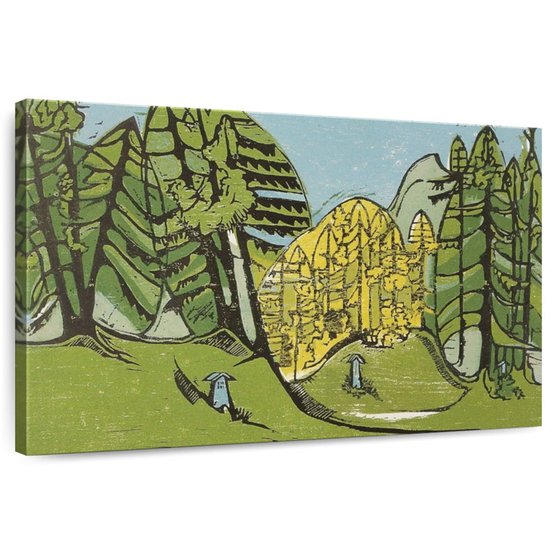 Cimetière d'Alvord dans la forêt, H 16 po x l 24 po