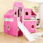 Lit mezzanine en bois avec tente, tour et escalier de rangement-1964915591-1964915589