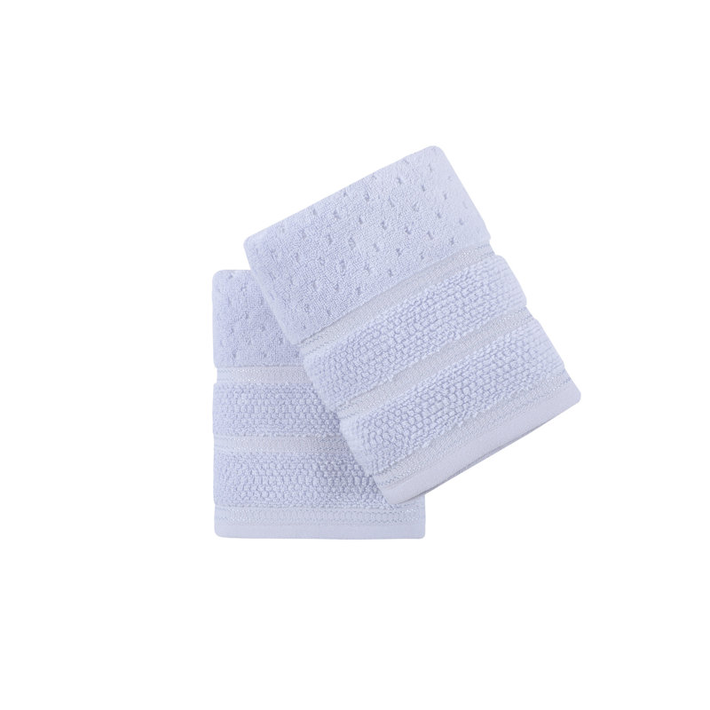 Ensemble de serviettes luxueuses en micro-coton, bleu clair, 19,7 x 35,4 pouces | 100% micro-coton, 17,6 oz / verge carrée | Lavable à la machine à 104 ° F | Doux, absorbant et à séchage rapide, parfait pour un spa à domicile et un usage quotidien