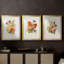 Antique Floral Bouquet I - Impression personnalisée de qualité supérieure avec cadre mat - 3 pièces-289402541