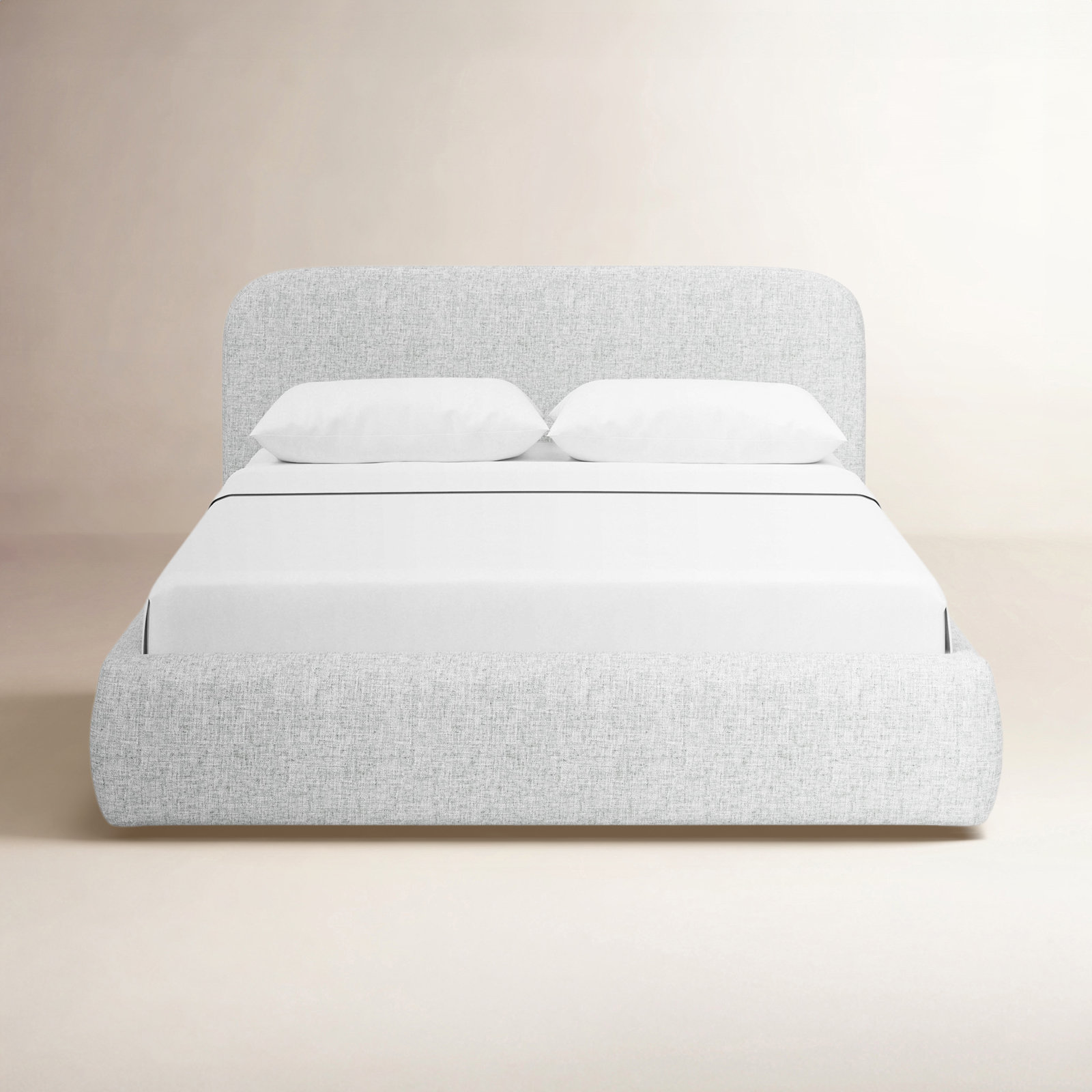 Cleophus Low Platform Bed, Gray, King