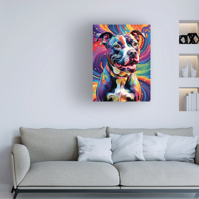 Art sur toile Tina Lavoie Glamour Girl Pit Bull