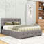 Grand lit plateforme tapissier avec tête de lit capitonnée, lit simple TG et deux tiroirs-749363512