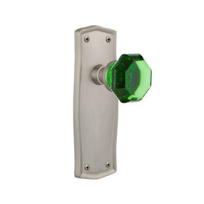 Prairie Plate with Waldorf Emerald Door Knob