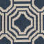 Tapis intérieur / extérieur bleu marine / beige Arneshia-786149244