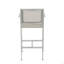 Tabourets 29,50 "avec structure en aluminium antirouille argenté, ensemble de 2