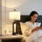 Tatyanna 25.5" Black Bedside Table Lamp Set with USB Ports and Night Light, Built-in Outlet-625921702
