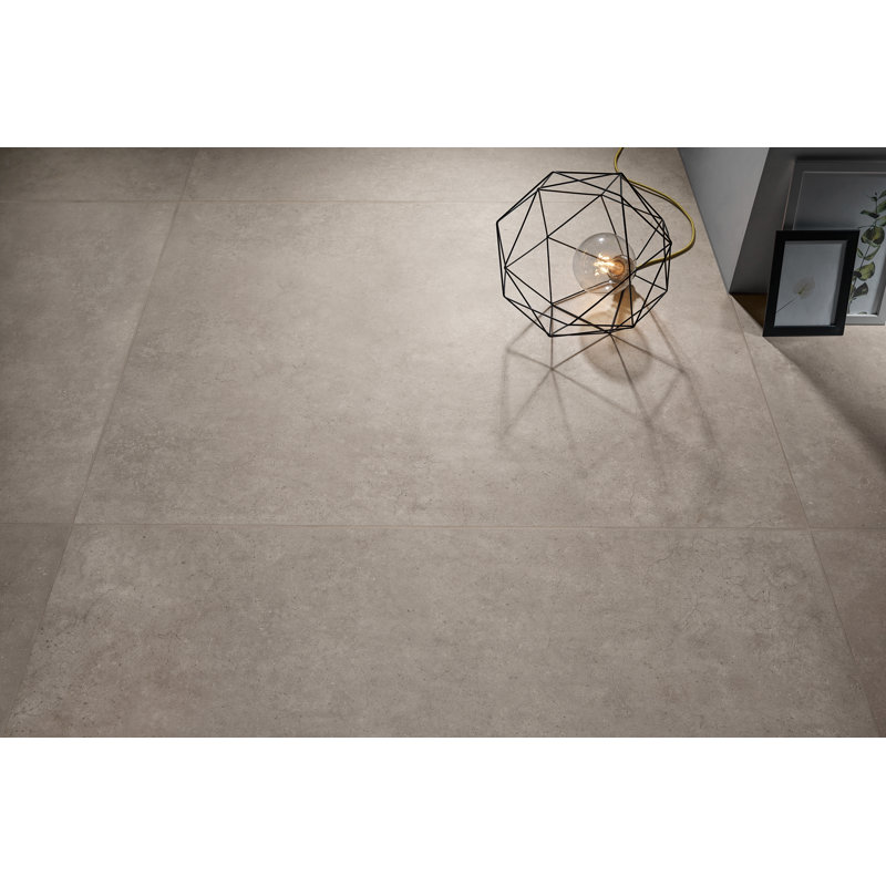 Materika 32" x 32" Porcelain Concrete Look Wall & Floor Tile, Greige