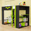 Lit mezzanine double en bois avec lumières à DEL RVB, bureau intégré et rangement-2143795138