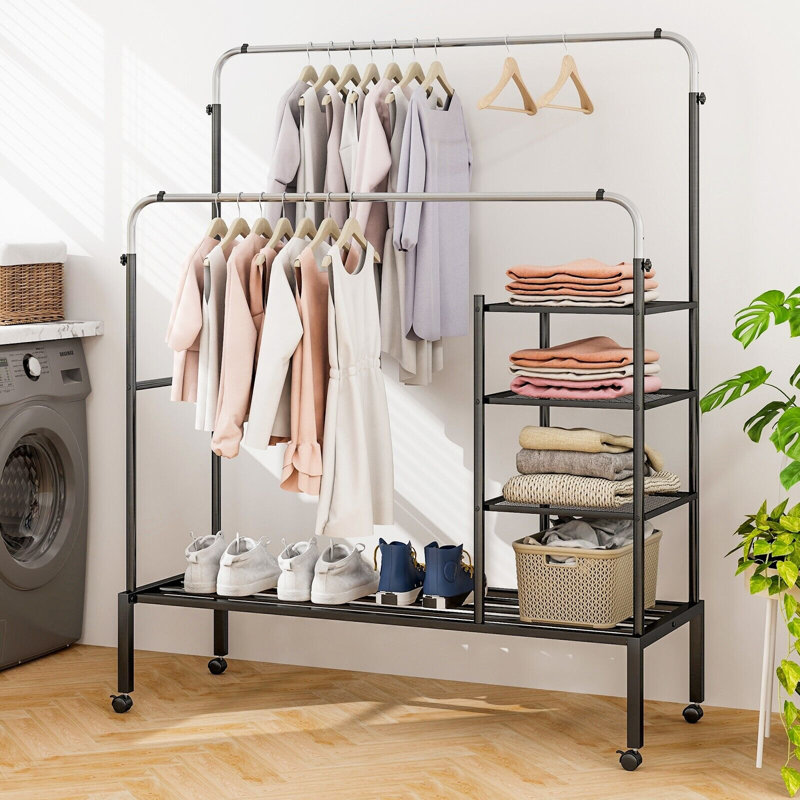 Metal Freestanding Drying Rack, Silver