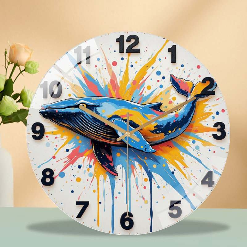 Horloge murale Whale