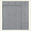 Lit escamotable mural avec armoire supérieure, tablettes et garde-robe, lit pliable peu encombrant-356602214