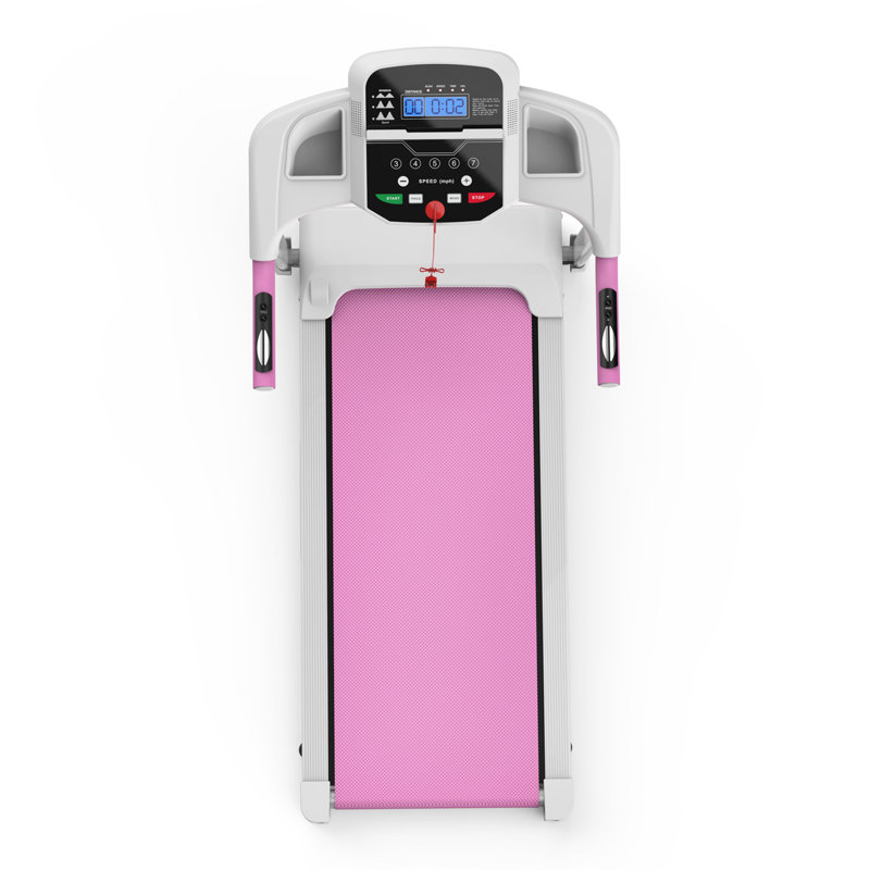 Tapis de course pliable électrique de 2,5 CV avec tapis roulant pliable pour la salle de gym à domicile, capacité de poids maximale de 265 lb