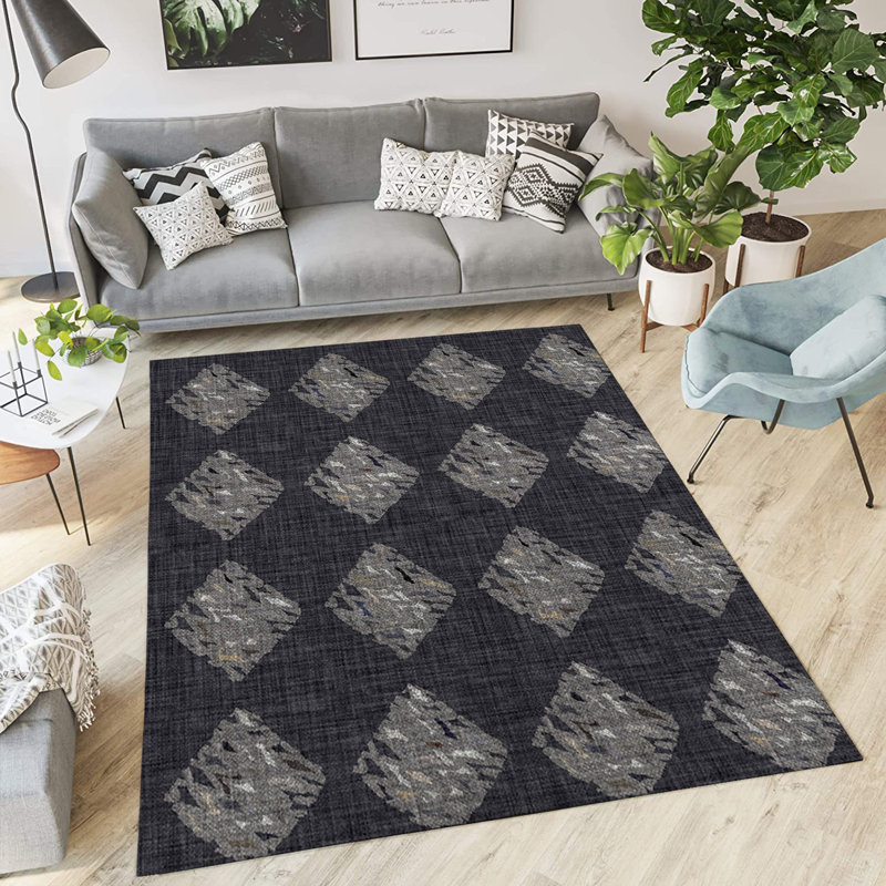 Geometric Indoor / Outdoor Rug, Rectangle 2' x 3'