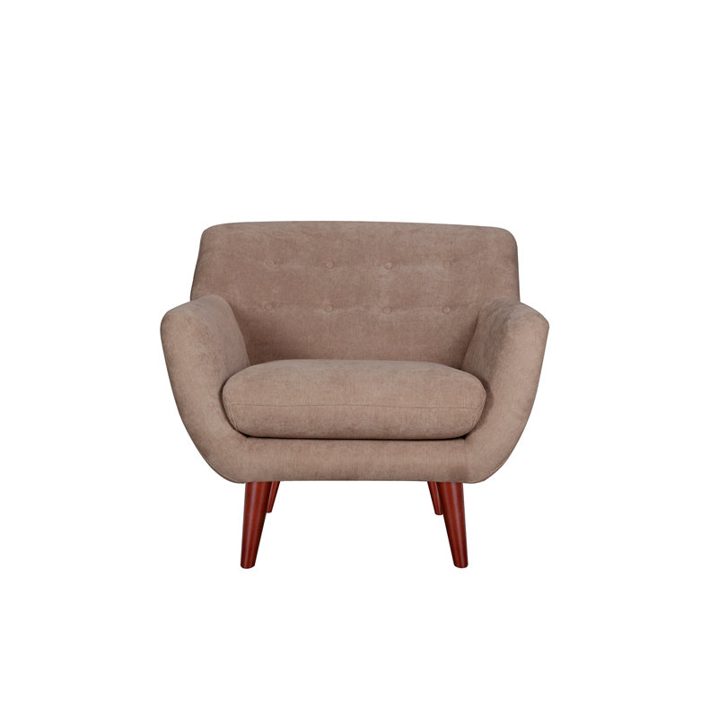 BRENNA CHAIR, Tan Polyester Blend