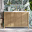 Benita 48" Rattan and Oak Bathroom Vanity