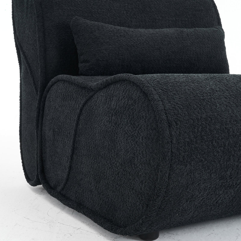 Fauteuil inclinable Soft Velvet, Noir mat