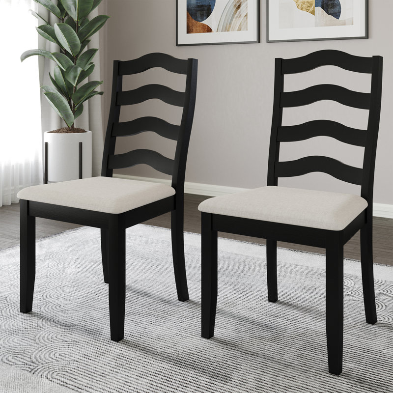 Chaise de salle à manger Ocossio, Noir