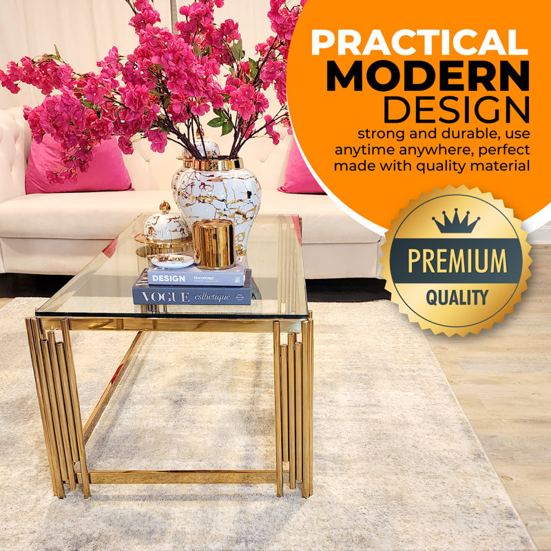 Glass Top Coffee Table