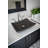 Eden Bath Zen 14.75'' Honed Black Stone Rectangular Bathroom Sink
